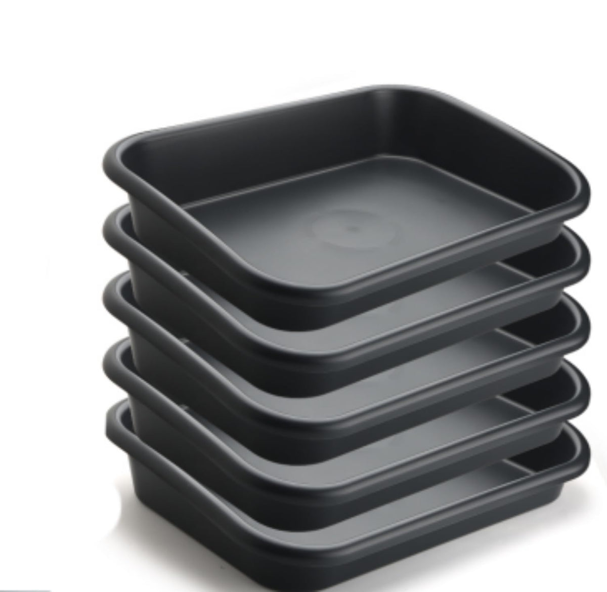 5 Pack Plant Potting Tray- Multifunctional Garden Tidy Tray, 17"x12", Black