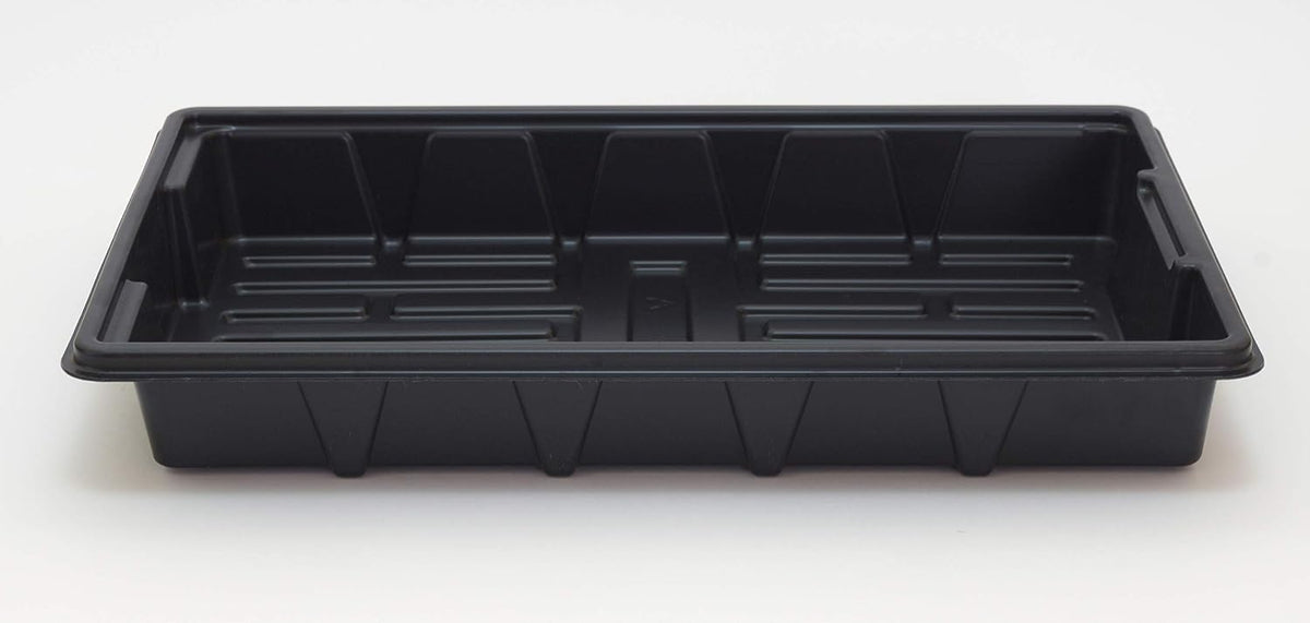 6 Pack Premium Quality Seedling Trays, Microgreens Growing Trays, No Drain Holes, Heavy Duty, Durable Plastic, 1.5mm Thick, Plants Drip Tray, Best for Sprouting Vegetables and Wheatgrass