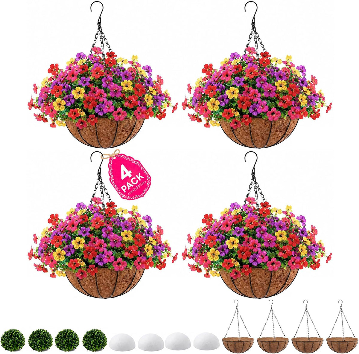 Everyday Weatherproof Hanging Planter Baskets