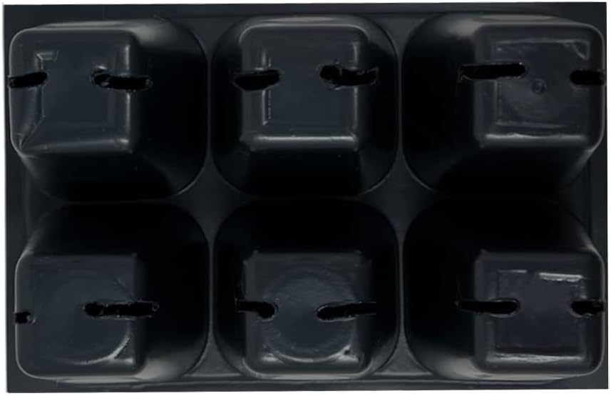 Seed Starter Tray, 720 Cells (120 Trays - 6 Cells Per Tray) + Plant Stakes