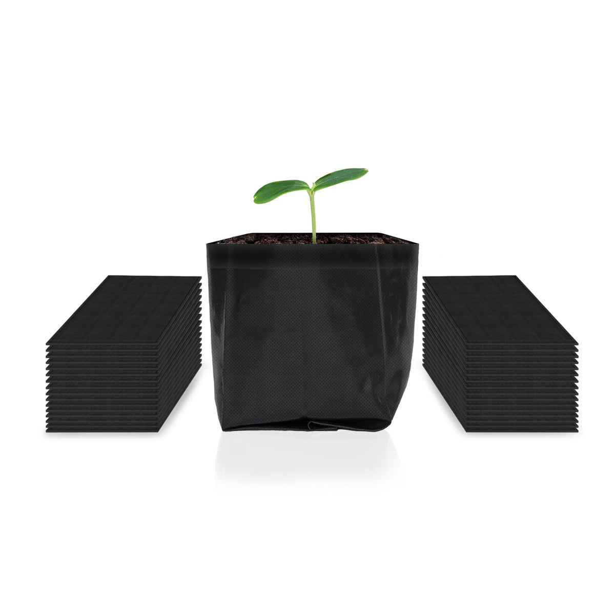 AC Infinity Nursery Bags 1 Gal, Non-Woven Fabric Seedling Pots, 50-Pack