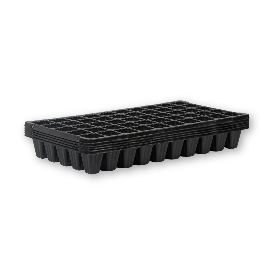Bootstrap Farmer 50 Cell Seed Starting Trays Extra Strength, 5 Pack, Seedling Tray 1020 Inserts