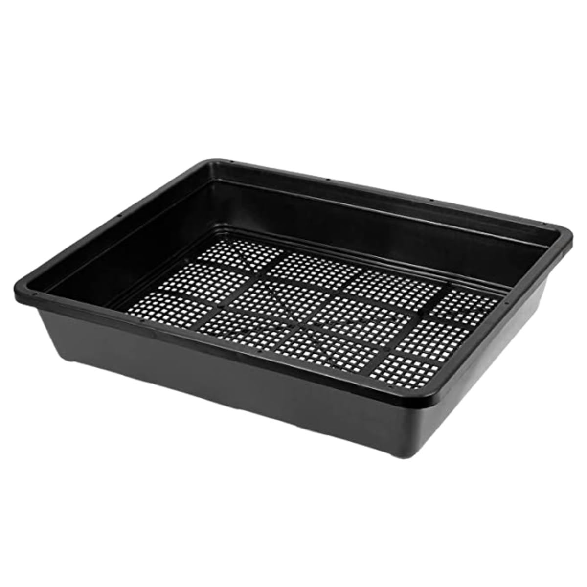 BeGrit Seed Starter Trays Mesh Tray 10-Pack 15x12 inch Plastic Plant Trays Garden Seedling Starter Kit Succulent Transport Pots Bonsai Training Pots