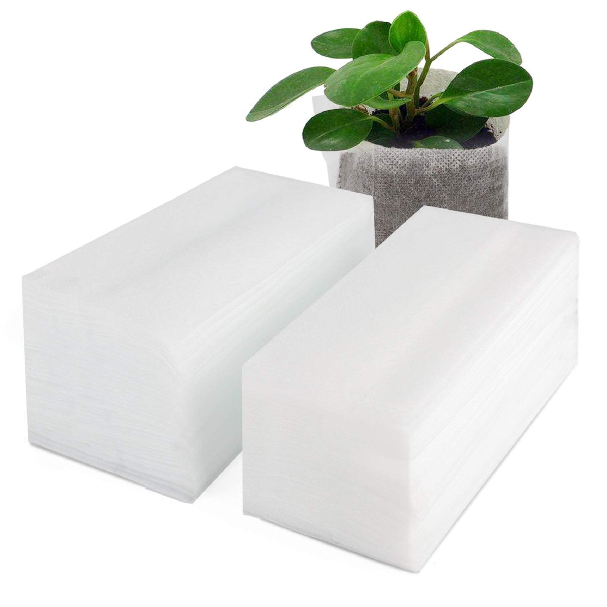 100pcs Nursery Bags for Plants - 7.87x13.77 inches Breathable Plant Grow Bags, Fabric Grow Seedling Pots for Vegetable, Fruit, Flower