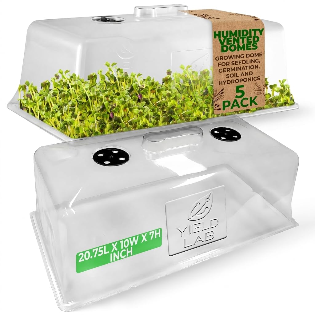 10x20 Inch Black Plastic 10 Pack Plant Propagation Tray No Holes