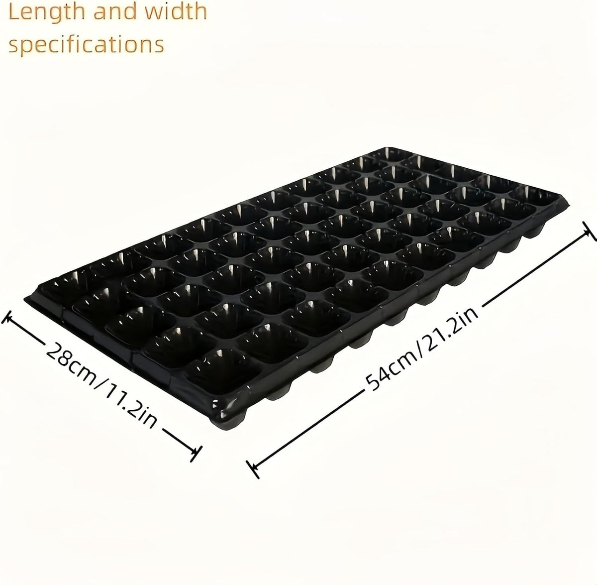 A Set of 24 Seedling Trays, 72-Cell Thickened 1020-cell Seedling Trays, are Reusable and Suitable for Plant Germination, Propagation, Indoor greenhouses, and Gardening Supplies.