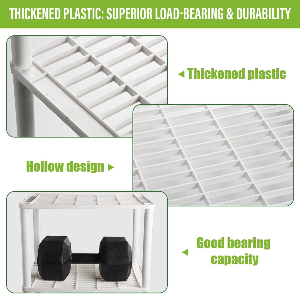 BTPLASTIK Plastic Plant Stand, Universal Plant Seedling Tray Organizer