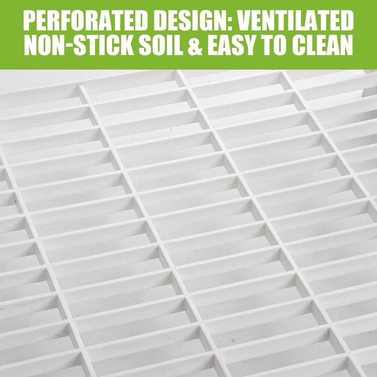 BTPLASTIK Plastic Plant Stand, Universal Plant Seedling Tray Organizer