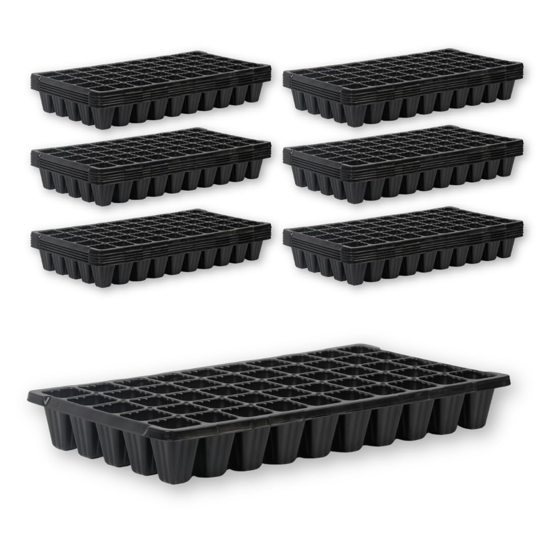 Bootstrap Farmer 50 Cell Seed Starting Trays Extra Strength, 5 Pack, Seedling Tray 1020 Inserts