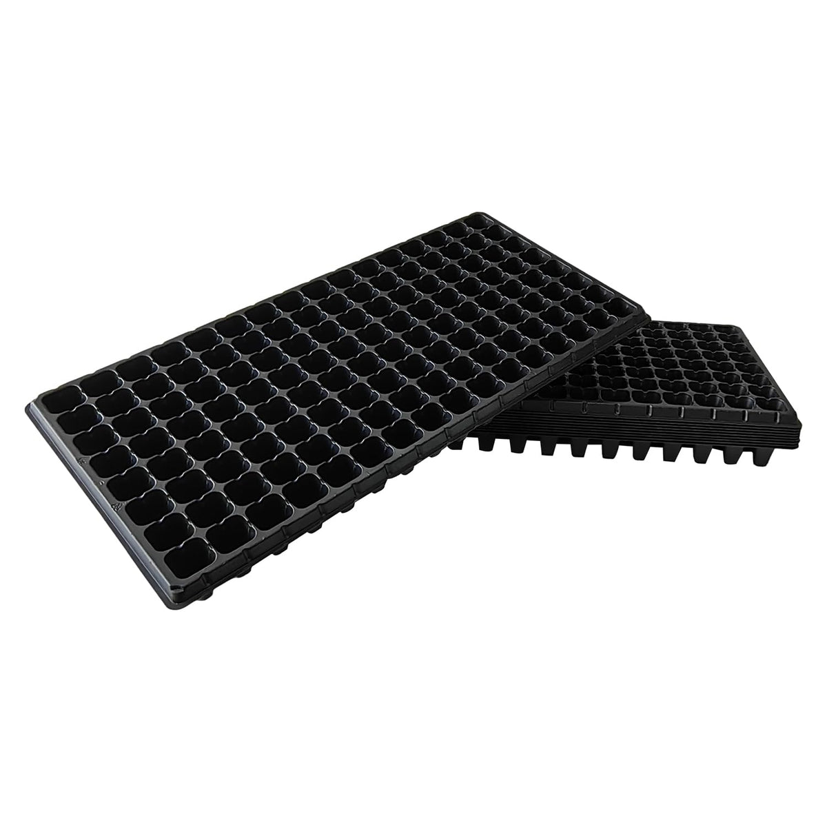RooTrimmer Deep 72 Cell Seedling Trays, Thick Durable 72 Cell Plug Tray Big Cell Seed Trays for 1020 Flat Trays Germination (10-Pack, 21.25"×11", 2.36" Height, High)