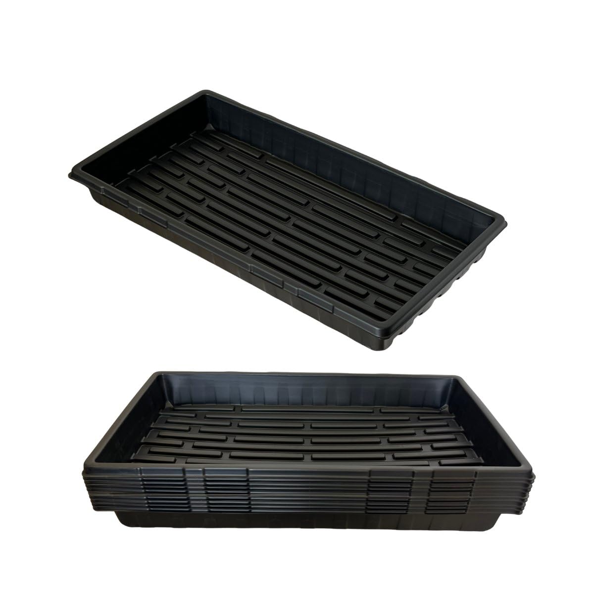 1020 Mesh Tray Soil Blocking Tray 1020 Trays Seedling Starter Trays 5 Pack Black 10x21 Inches for Microgreens Hydroponic