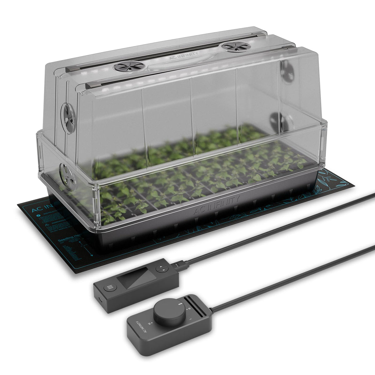 AC Infinity Humidity Dome 5x8, Heavy-Duty 3mm Seed Starter Propagation Kit