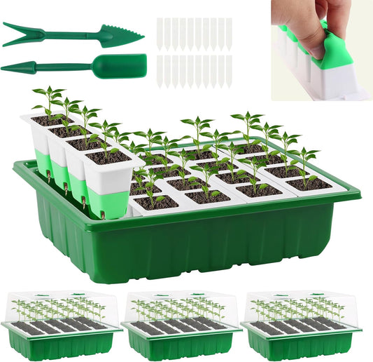Sondiko Seed Starter Tray with Soft Silicone Cells, 80-Cell Starter Kit