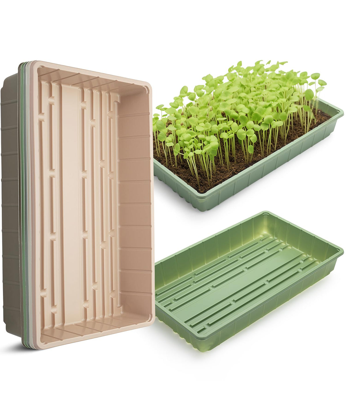 Mr. Pen- Seed Starter Trays, 5 Pack, 17"x10"x2.4"