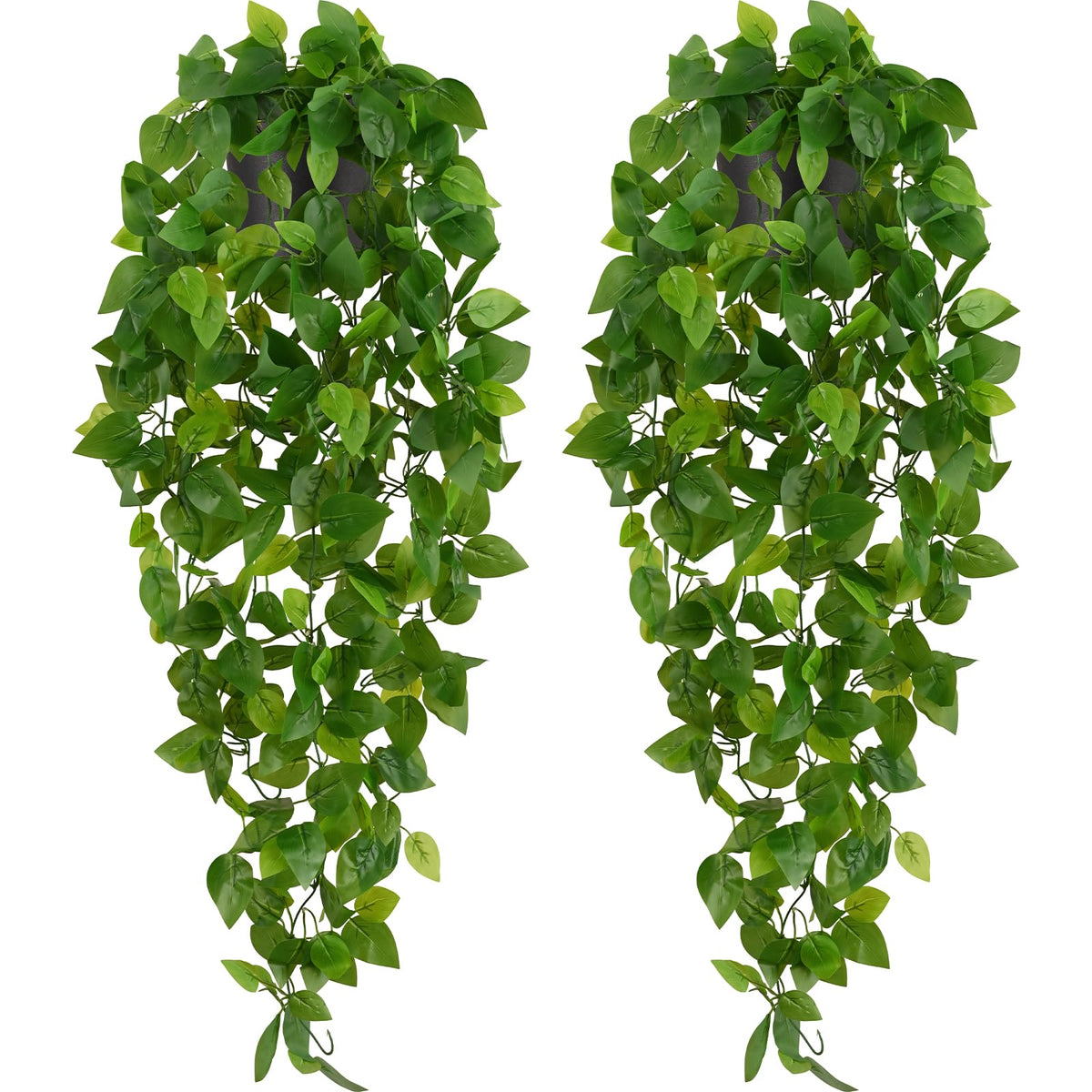Waipfaru 4Pcs Fake Hanging Plants 2.7FT Fake Plants Fake Vines Greenery