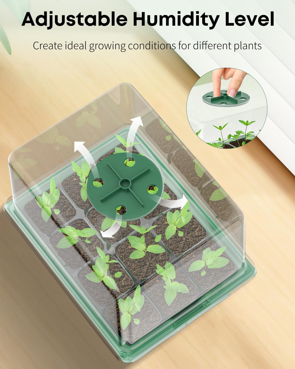 Pawfly 10 Pack Seed Starter Kit, 120 Cells, Seed Starter Trays