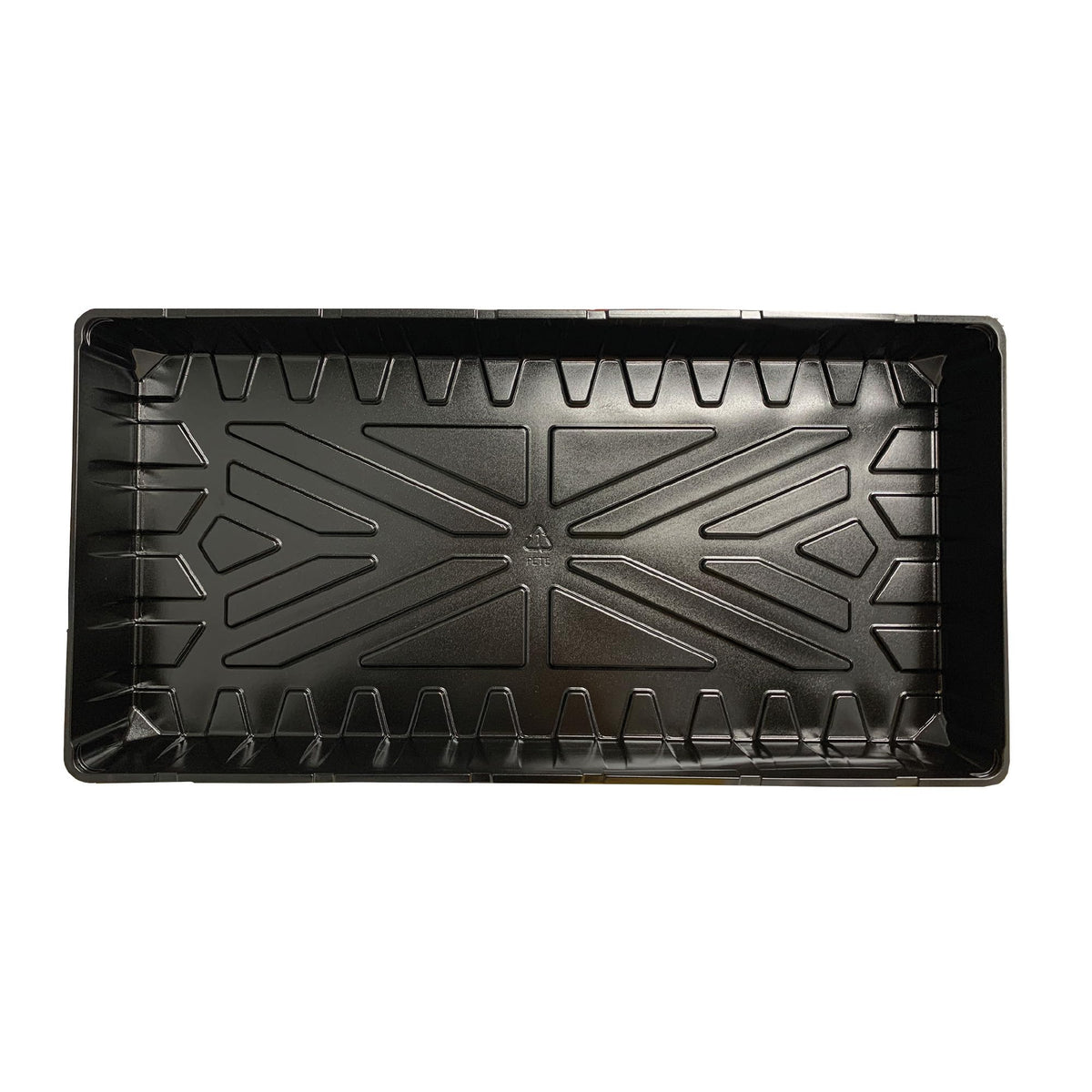 Jiffy Plant Germination Tray - Watertight, Lightweight - 10.75 x 21 in, 2 in Tall - 10-Pack - Plastic