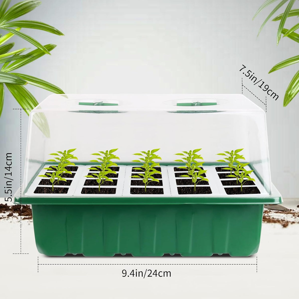 Sondiko Seed Starter Tray with Soft Silicone Cells, 80-Cell Starter Kit