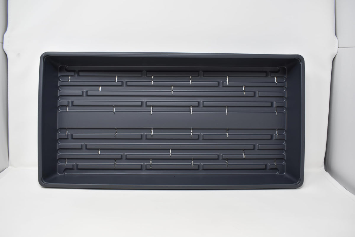 10 Plant Growing Trays (with Drain Holes) - 20" x 10" - Perfect Garden Seed Starter Grow Trays: for Seedlings, Indoor Gardening, Growing Microgreens, Wheatgrass & More - Soil or Hydroponic