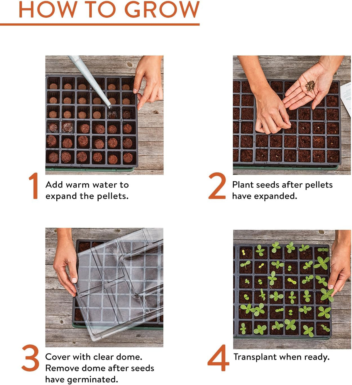 Burpee 72 Cell Seed Starting Kit with Greenhouse Dome and Coir Pellets