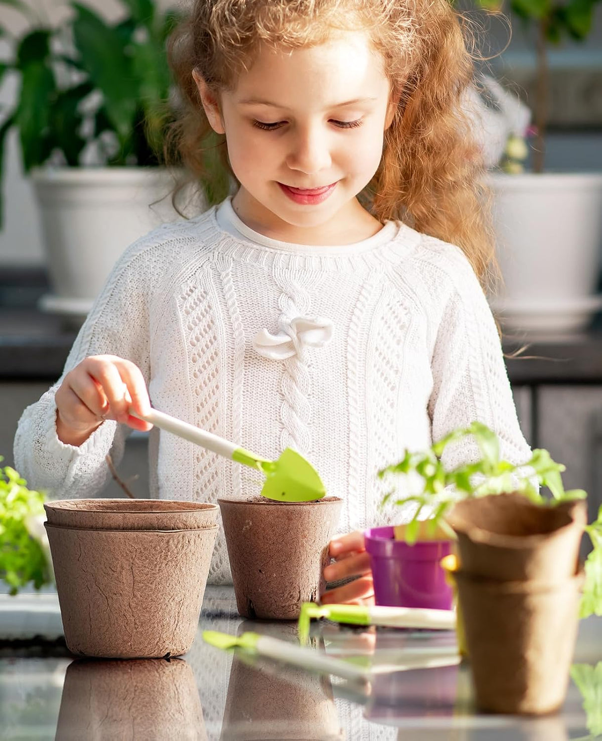 homenote 60 Pcs 4 Inch Peat Pots,Nursery Plant Pots,Seed Starting Pots