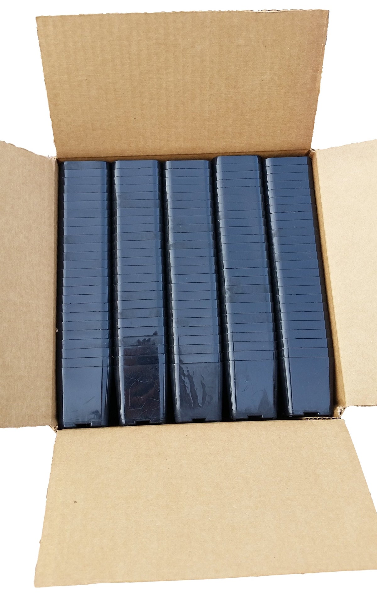 Pack of 2 Inch Plastic Flower Pots for Seedlings, or Succulents (100 Pots, Black)