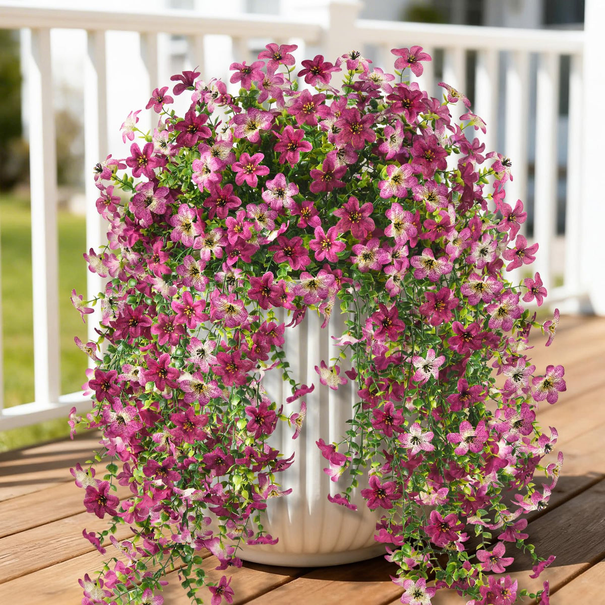 Artificial Fall Flowers for Decoration Fake Hanging Flowers Outdoors Decor