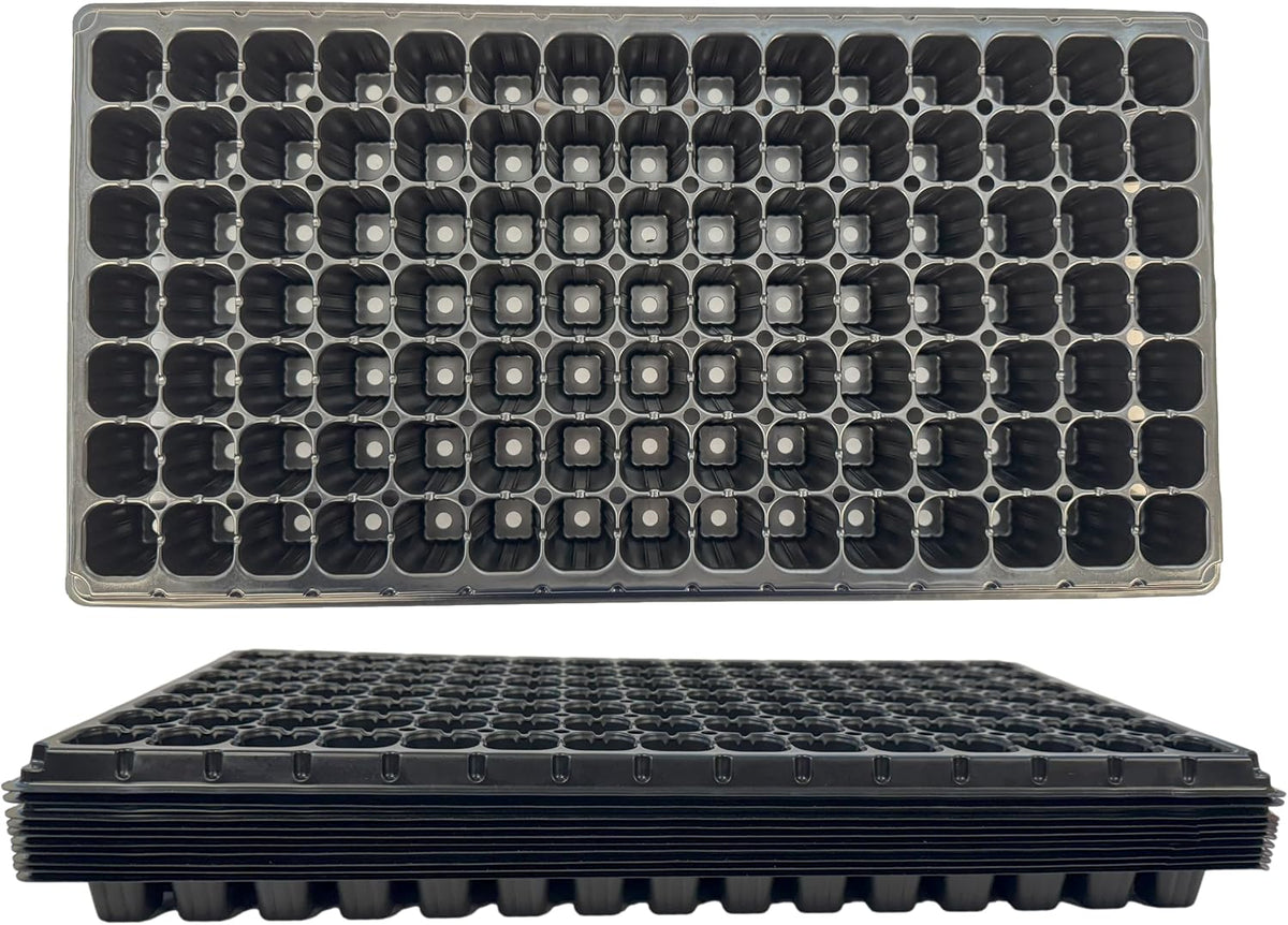 288 Cell Seedling Plastic Nursery Trays, 10 Pack, Thick Durable Germination Plug Trays, 2880 Cells Reusable Plant Propagation