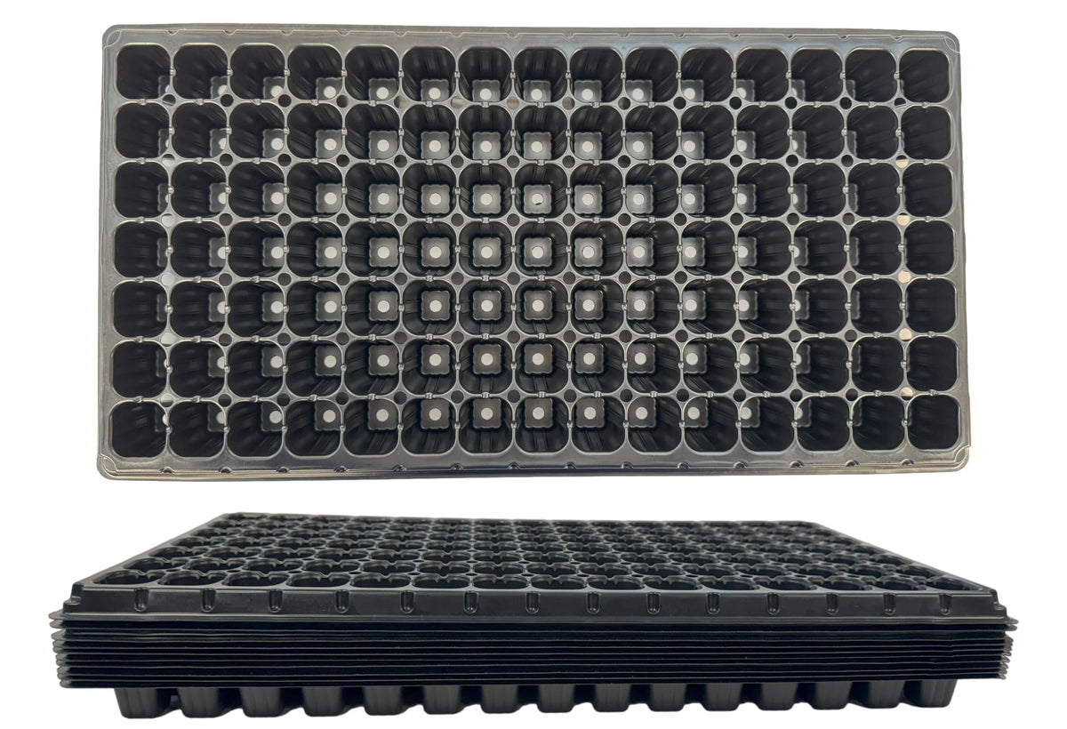 288 Cell Seedling Plastic Nursery Trays, 10 Pack, Thick Durable Germination Plug Trays, 2880 Cells Reusable Plant Propagation