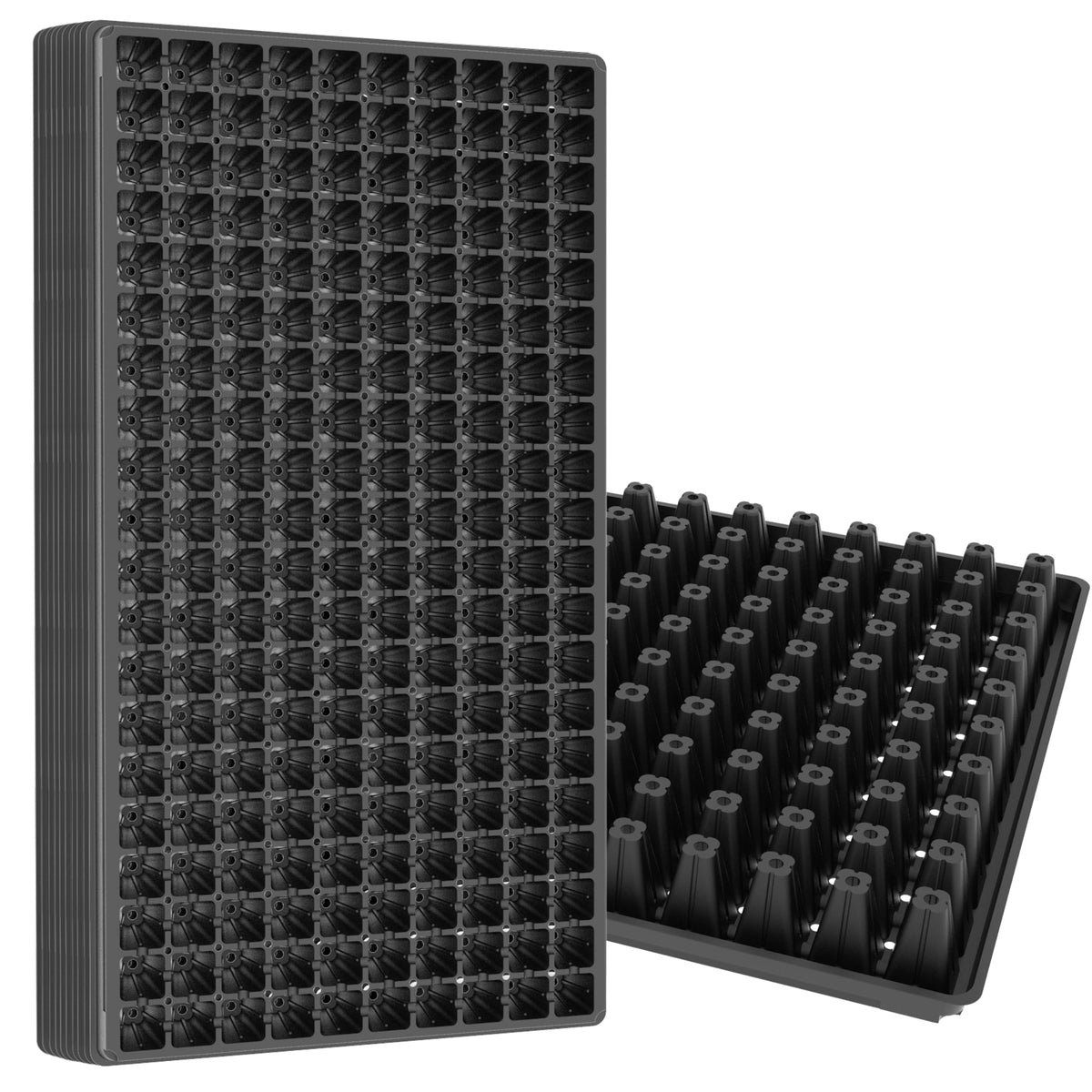Gardzen 10 Pack 128 Cell Seed Starter Trays