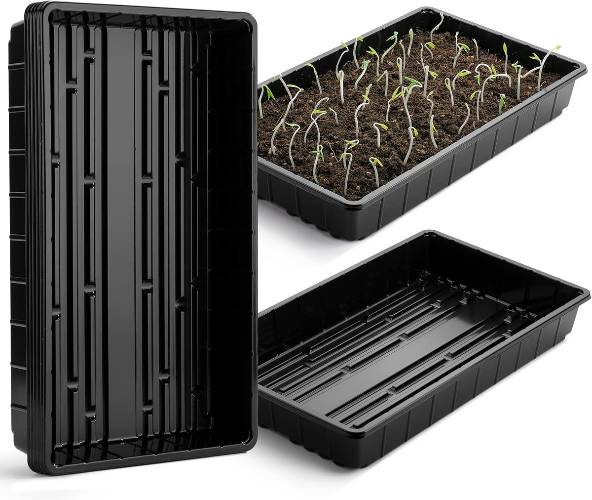 Mr. Pen- Seed Starter Trays, 5 Pack, 17"x10"x2.4"