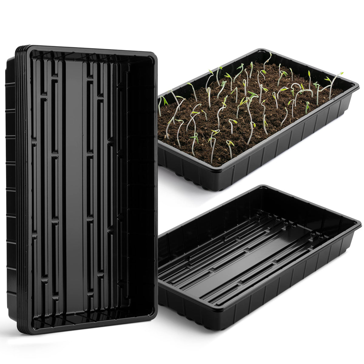 Mr. Pen- Seed Starter Trays, 5 Pack, 17"x10"x2.4"