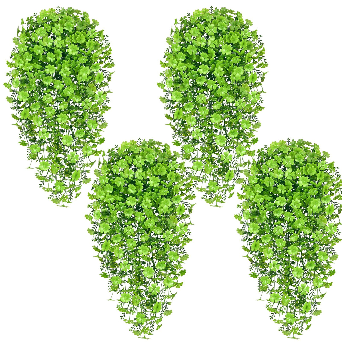 Waipfaru 4Pcs Fake Hanging Plants 2.7FT Fake Plants Fake Vines Greenery