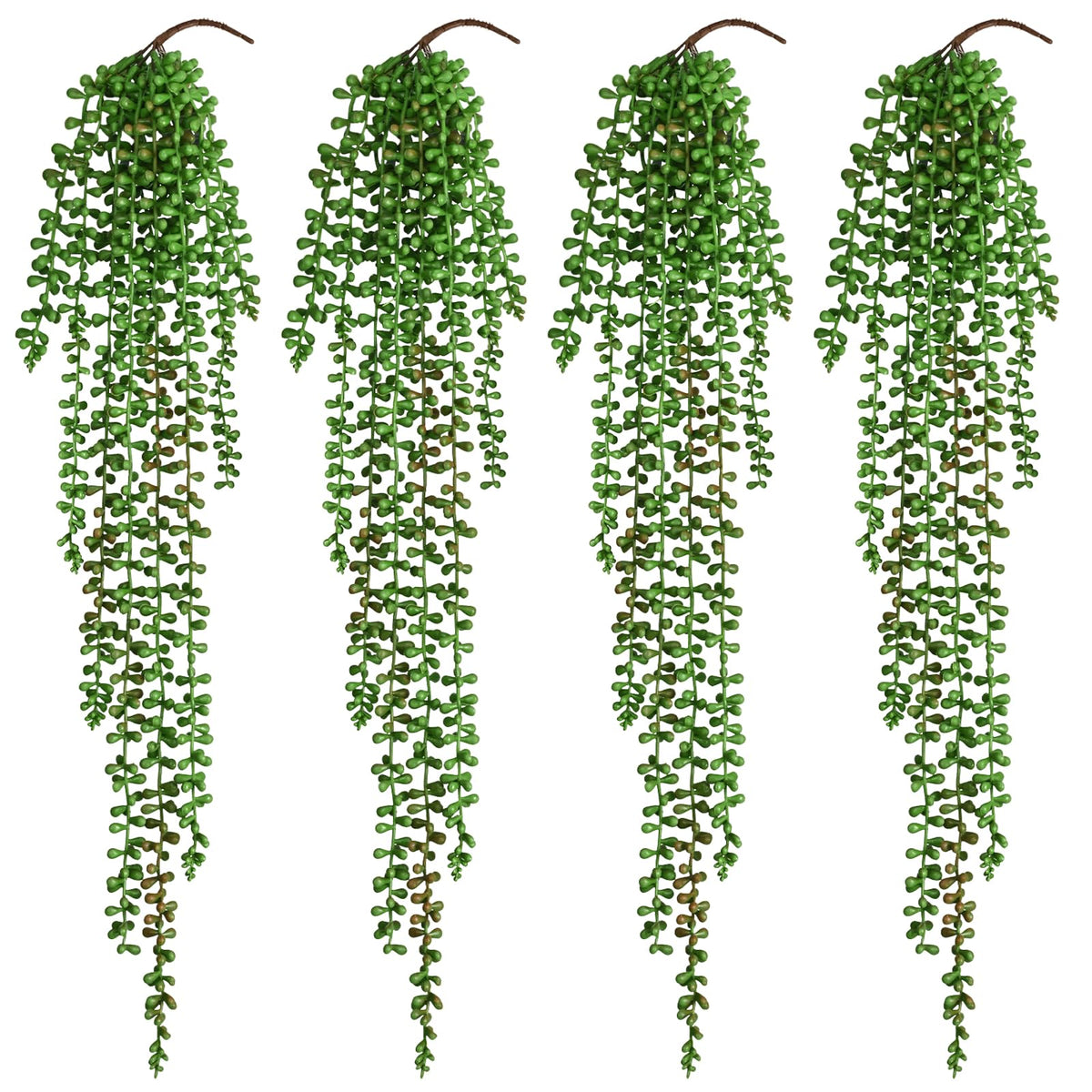 Waipfaru 4Pcs Fake Hanging Plants 2.7FT Fake Plants Fake Vines Greenery