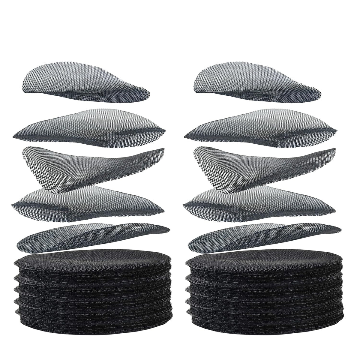 RooTrimmer 40 Pack 4 Inch Plant Nursery Pots with Mesh Pad, Sturdy Plastic Flower Planter Pots with Drainage Holes, Seed Starter Pots for Planting Seedings Cuttings Succulents Indoor Ourdoor, Black