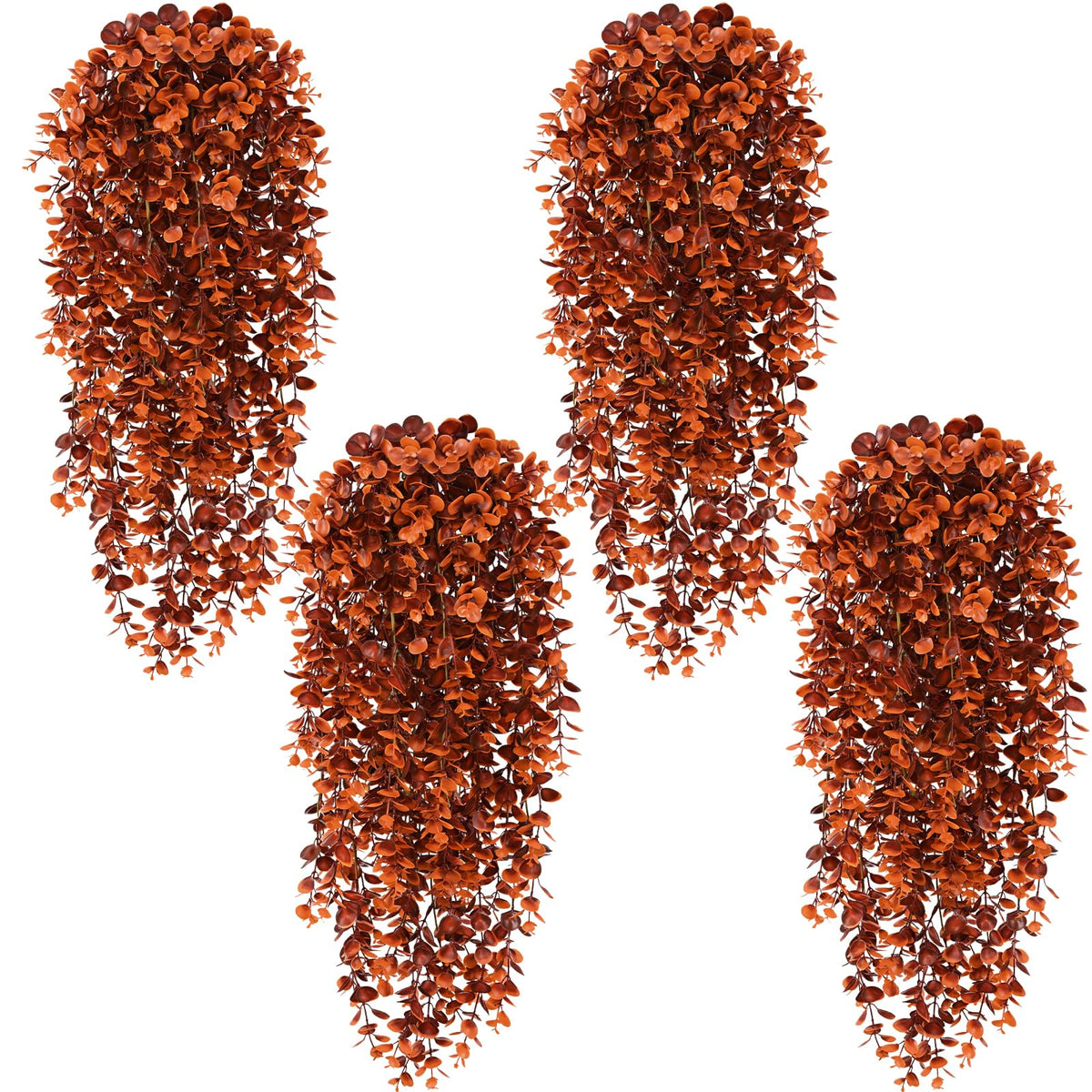 Waipfaru 4Pcs Fake Hanging Plants 2.7FT Fake Plants Fake Vines Greenery