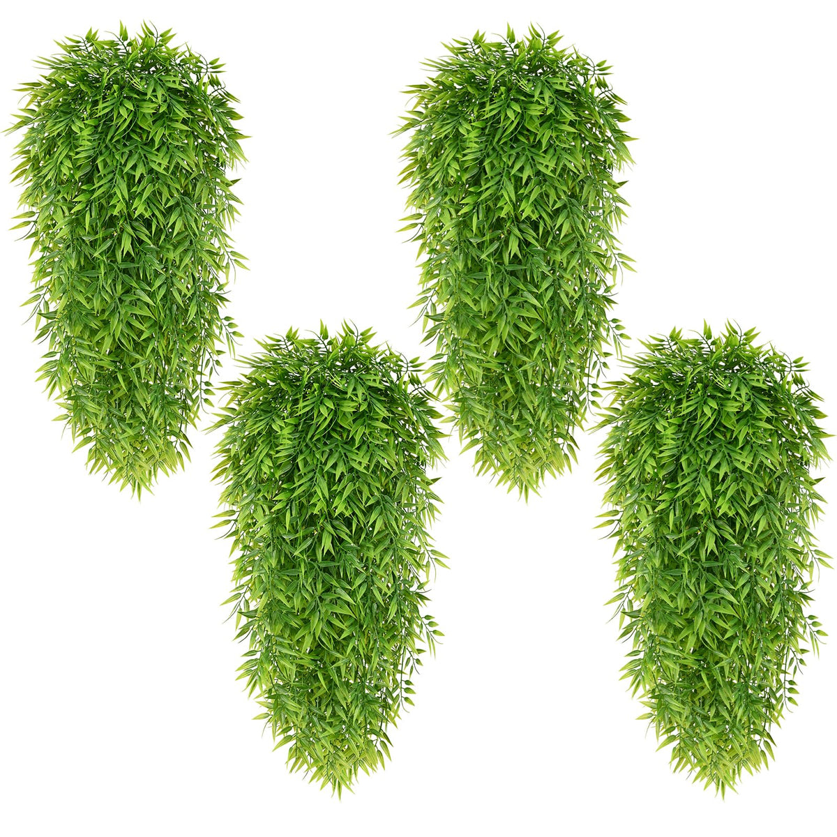 Waipfaru 4Pcs Fake Hanging Plants 2.7FT Fake Plants Fake Vines Greenery