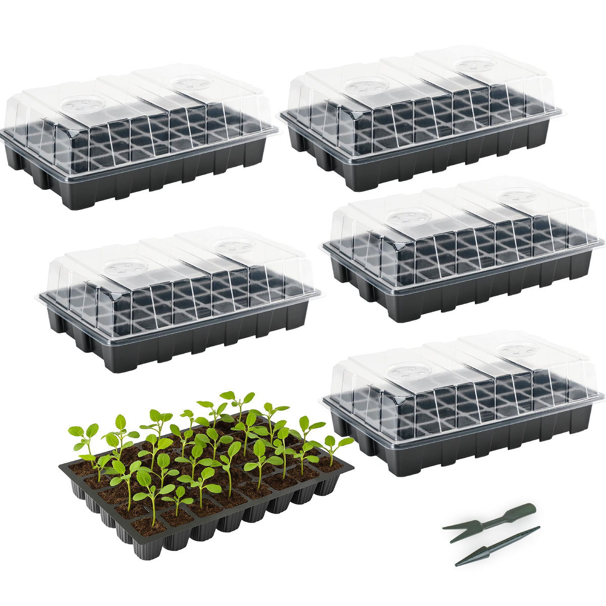 Mr. Pen- Seed Starter Tray Kits, 10 Pack, Total 400 Cells