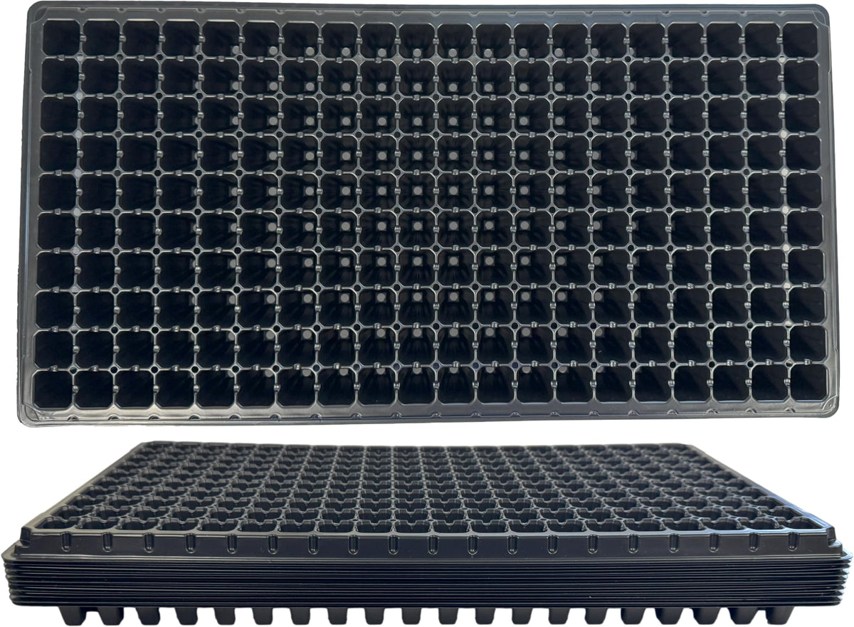 288 Cell Seedling Plastic Nursery Trays, 10 Pack, Thick Durable Germination Plug Trays, 2880 Cells Reusable Plant Propagation