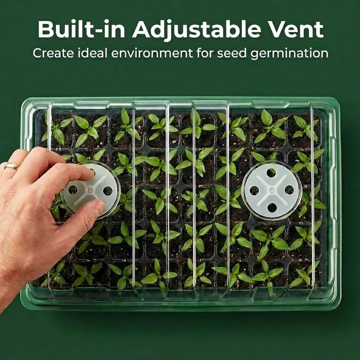 Gardzen 5 Pack 40 Cell BPA Free Seed Starter Tray Kit