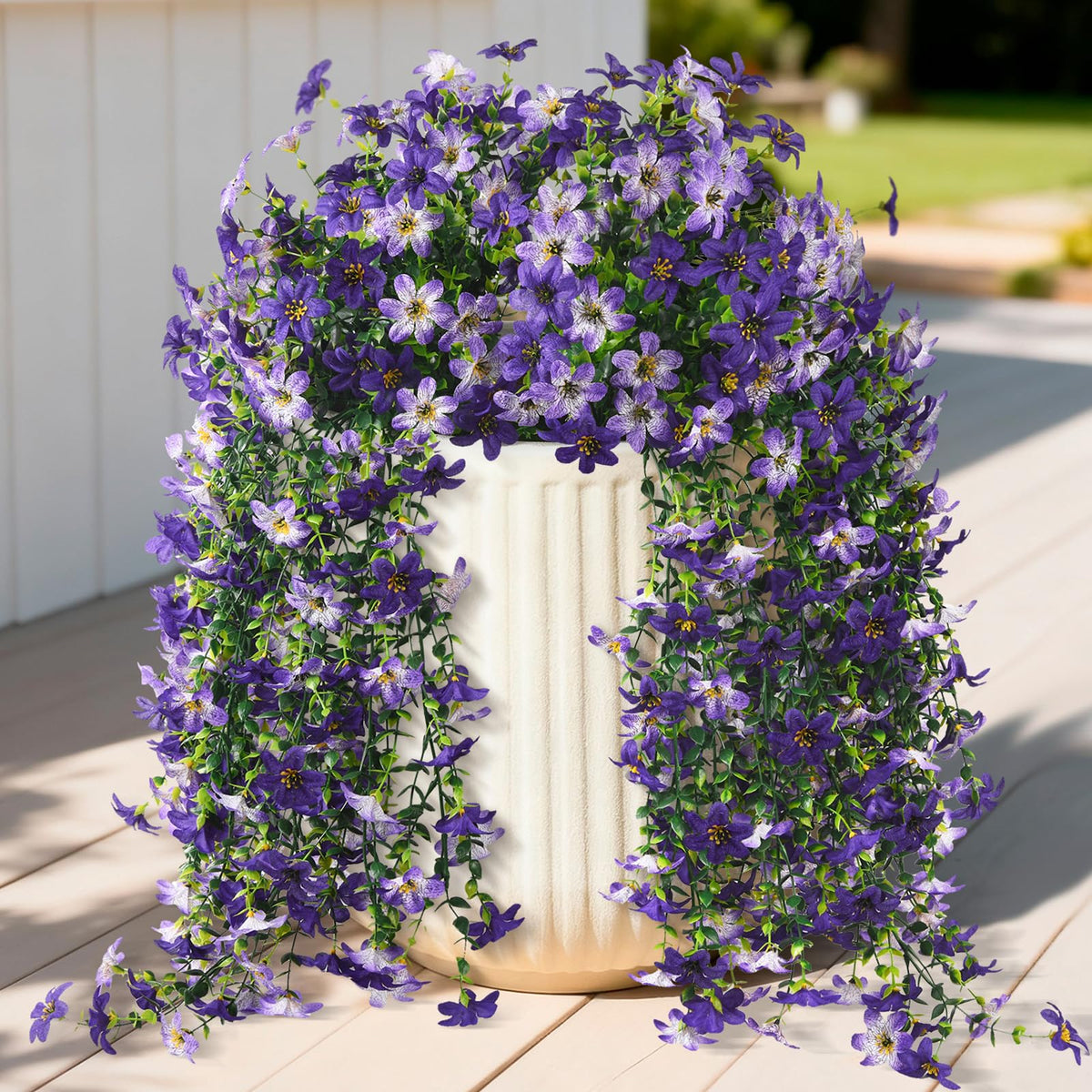 Artificial Fall Flowers for Decoration Fake Hanging Flowers Outdoors Decor