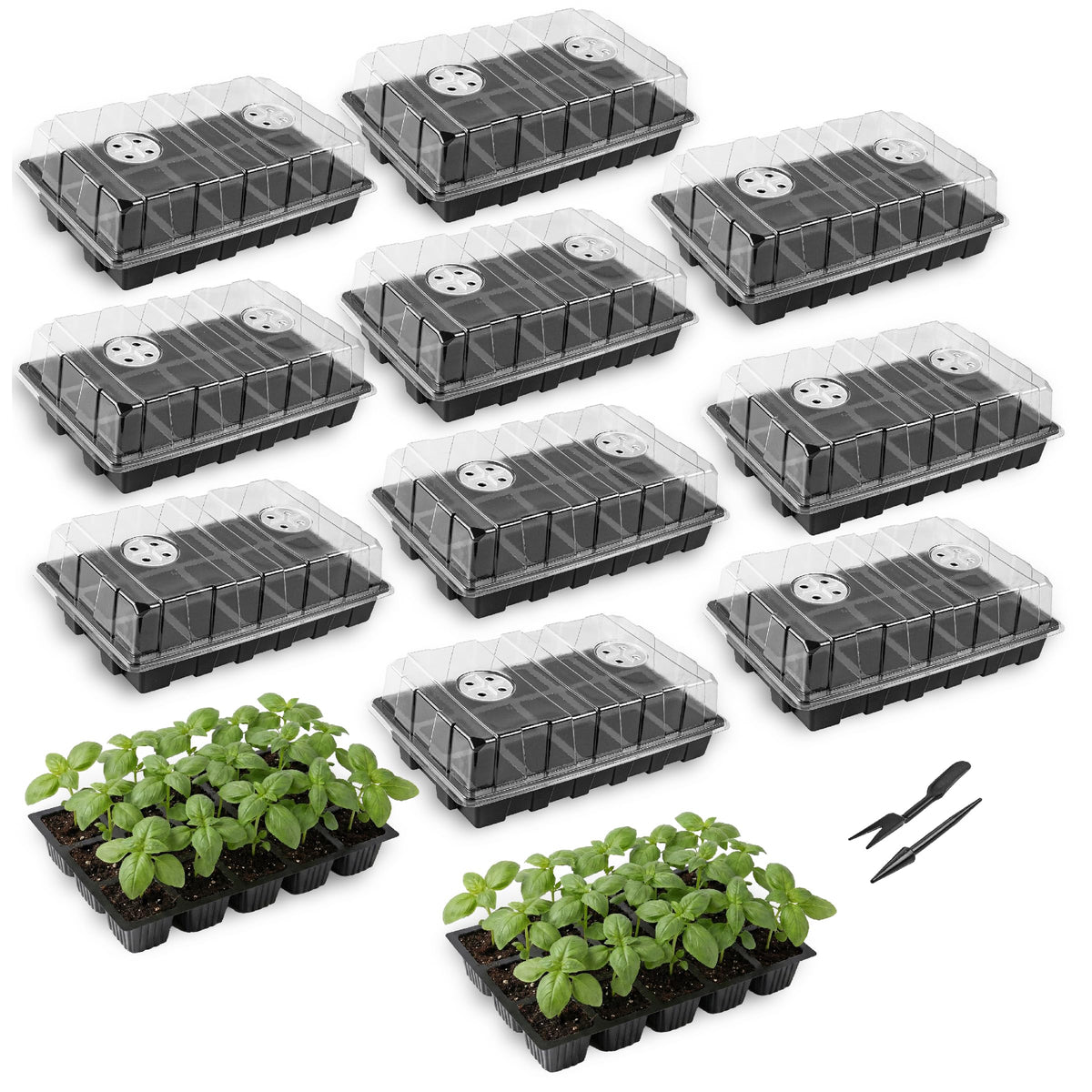 Mr. Pen- Seed Starter Tray Kits, 10 Pack, Total 400 Cells