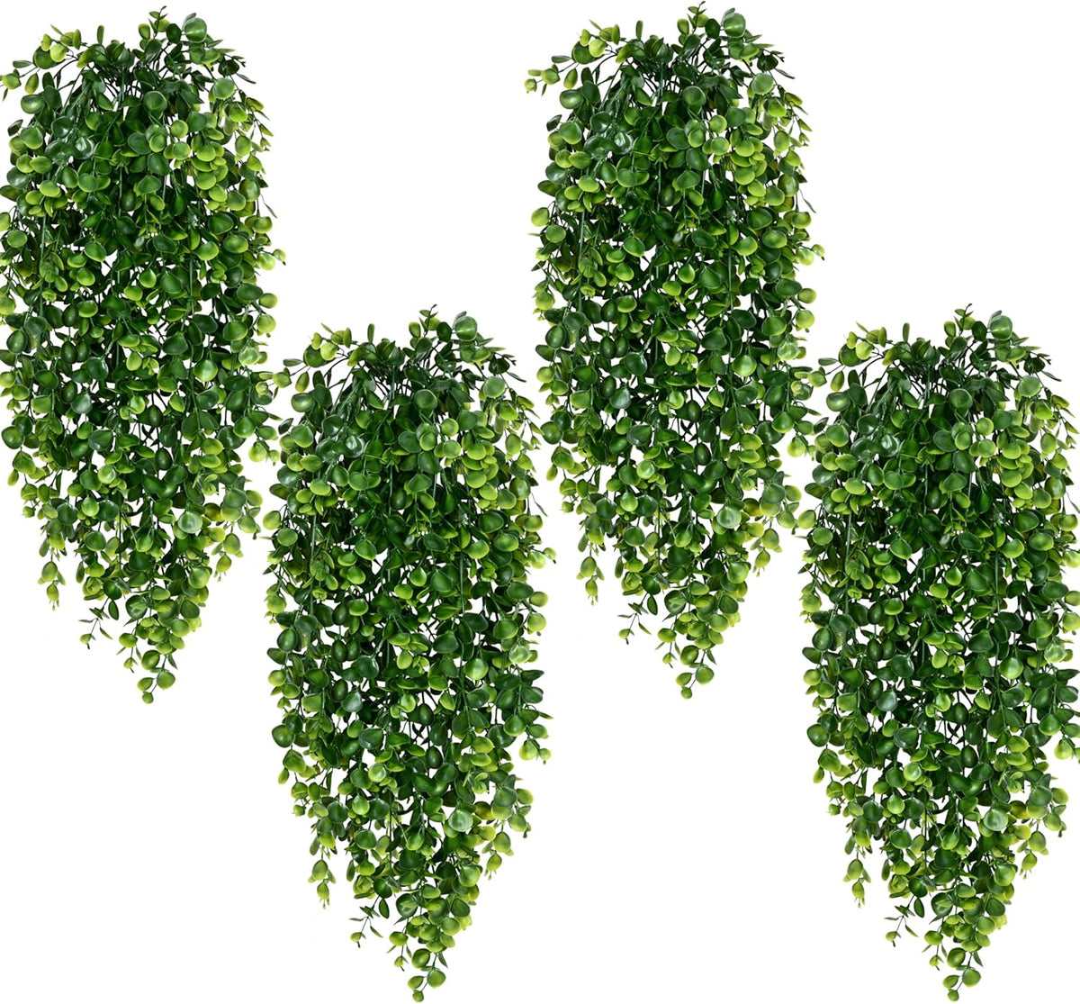Waipfaru 4Pcs Fake Hanging Plants 2.7FT Fake Plants Fake Vines Greenery