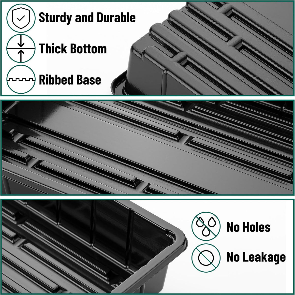 Mr. Pen- Seed Starter Trays, 5 Pack, 17"x10"x2.4"