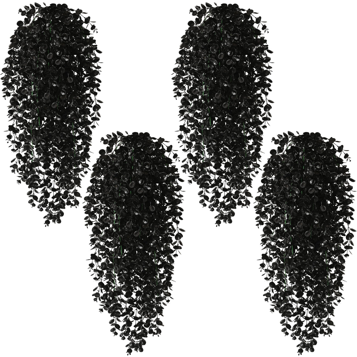 Waipfaru 4Pcs Fake Hanging Plants 2.7FT Fake Plants Fake Vines Greenery