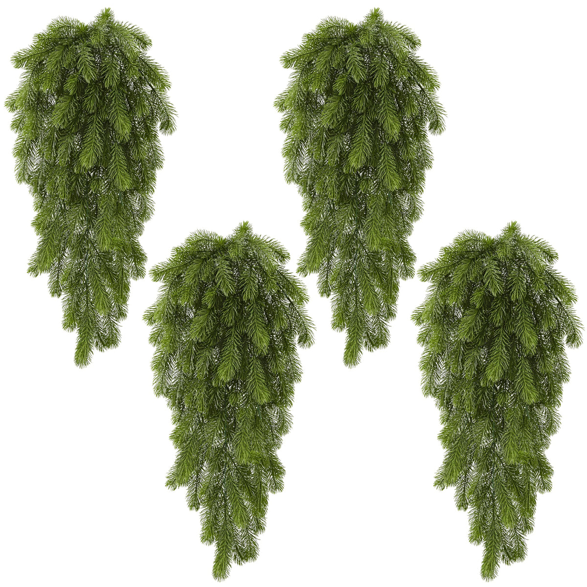 Waipfaru 4Pcs Fake Hanging Plants 2.7FT Fake Plants Fake Vines Greenery